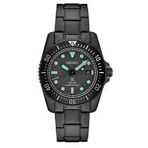 Seiko Prospex Black Series Limited Edition Night Vision Solar Diver #SNE587