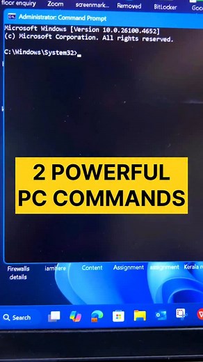 Ilyas Byahatti | PC & Tech Coach on Instagram: "These 2 powerful windows commands you should know! . . . . . #drtechcto #window11 #reelindia #laptoptips #pctips #motogp #WindowsTips #SpeedUpWindows"