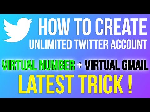 How to Make Unlimited Twitter Account with Virtual Number | Create Twitter account with USA Number