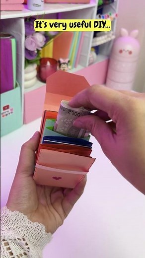 Try this DIY Card holder😱❤️| #shorts #kittibitti #diy #papercraft #viralshorts #cardholder #craft
