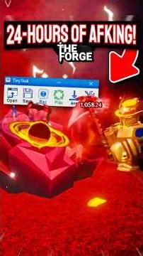 I Spent 24 HOURS AFK MACROING The Crimson Depths! #theforge #roblox #tako #foryou #viral