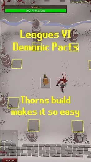 Thorns builds in Leagues make every boss so easy #osrs #osrsshorts #gamingshorts
