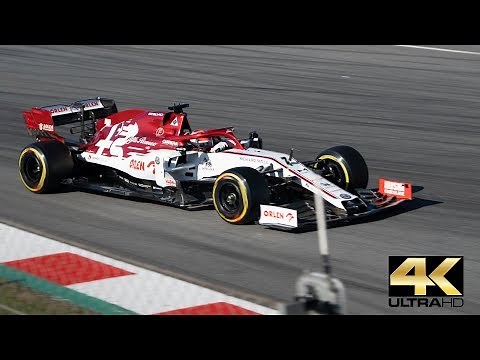 F1 2020 Pre Season Testing at Barcelona Highlights - Pure Engine Sound (4K)