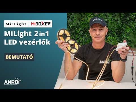 A MiLight 2in1 LED vezérlő működése: 2 funkció 1 eszközben! LED szalag dimmer és CCT szalag vezérlés