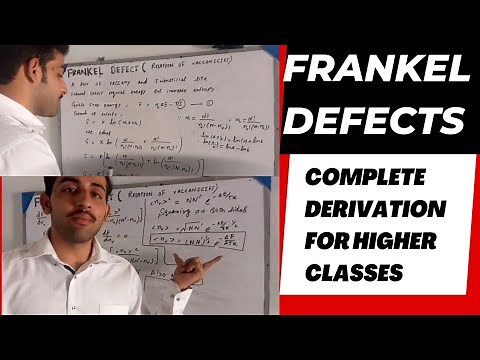 Frankel defect derivation /Defects in crystal /Material science/ Frankel defect complete solution