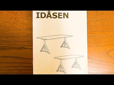 IKEA IDASEN - INSTRUCTIONS MANUAL- manual height adjustment (2021)