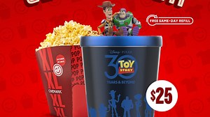 "Toy Story" to return to theaters for its 30th anniversary with special popcorn tin