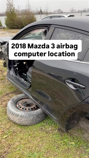 2018 Mazda 3 airbag computer SRS control module location on car