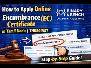 How to Apply Online Encumbrance Certificate (EC) in Tamil Nadu | TNREGINET Step-by-Step Guide