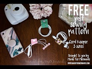 How to sew cord keepers