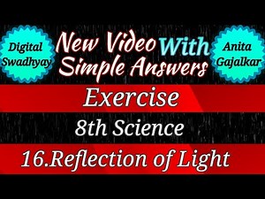 16 reflection of light exercise । reflection of light class 8 exercise । exercise 8th science 16
