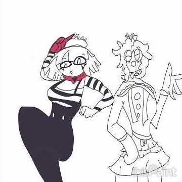 Fanart: Claire and Bubble dressed up as Chuchu and Geiru Toneido :3 #fpe