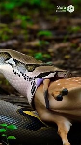 Python Swallowing a Young Deer — Full Body Movement