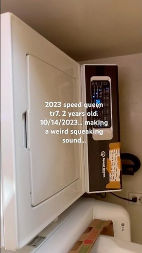 2023 speed queen tr7. making a squeaking sound when spinning…