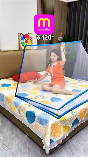 The Gadget World on Instagram: "Follow & Comment "Link" 🖇️🛍️ . . . . . 🛏️✨ Sleep Peacefully, Bite-Free Nights! Introducing the Foldable Mosquito Net – easy protection for a good night’s sleep! ✔️ Foldable & Easy to Install – Set up in seconds, store effortlessly ✔️ Fine Mesh Protection – Keeps mosquitoes & insects away ✔️ Breathable & Comfortable – Enjoy fresh air while you sleep 👉 Want this must-have mosquito net? Comment “LINK” below ⬇️✨ . . . . . #meesho #finds #meeshofinds #decore #home 
