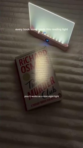 Amazon Find ✨ Rechargeable LED Book Light | Adjustable Color & Dimmable Reading Lamp