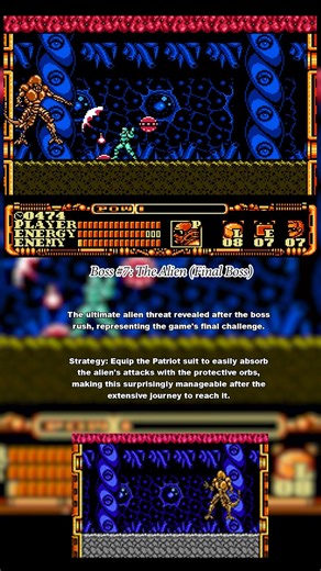 Power Blade 2 – Final Alien Boss Fight (NES)