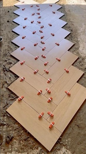 How to Install Herringbone Tiles at 45° Like a Pro #TilingTips #HerringboneTiles #TileMaster #Floor