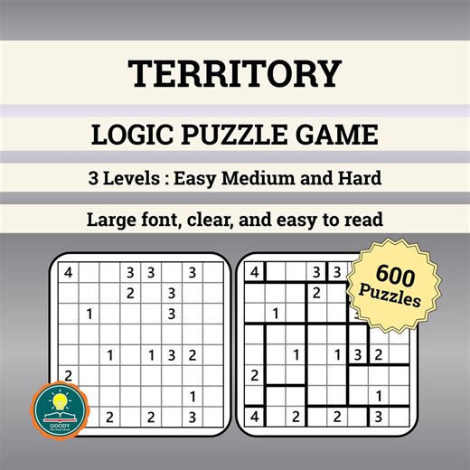 600 Puzzles Printable Logic Puzzle Game Logic Brain Games for Adults Instant Download PDF - Etsy