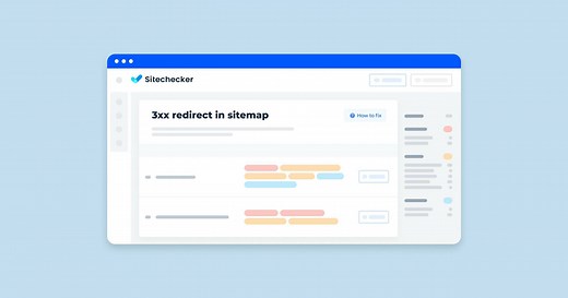 3xx Redirect in Sitemap: How to Detect and Fix  | Sitechecker