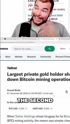 Crypto Giant Now Owns More Gold Than You Think! #shorts