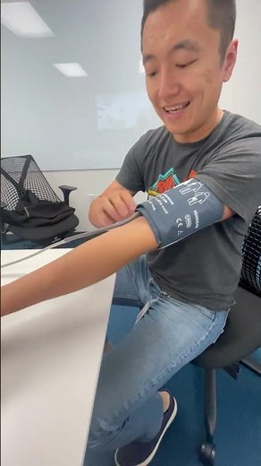 Placing BP cuff on yourself