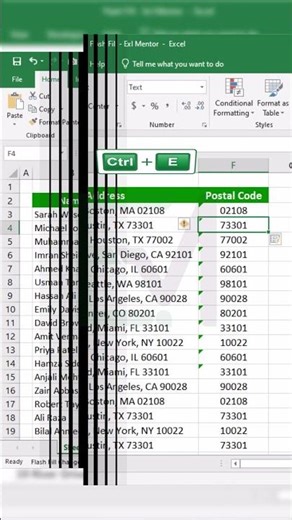 Excel Trick That Feels Like Magic - Flash Fill #excel #learnexcel #exceltips