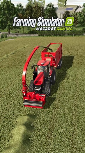 297K views · 1.1K reactions | collecting grass with Case tractor in Farming Simulator 25  #FarmingSimulator25 #grass #collection #Farming #tractor | Mazarat Gaming | Facebook