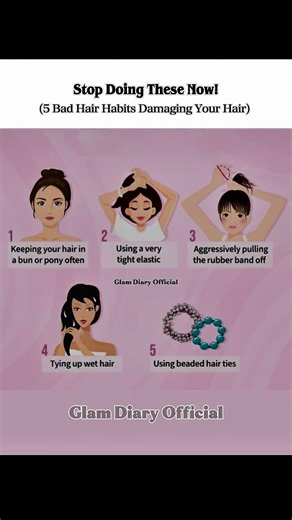 5 Bad Hair Habits Damaging Your Hair (Stop Doing These Now!) #BadHairHabits #HairCareMistakes #ootd