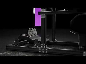 Minneer Racing Simulator Cockpit 95 with Black Seat Showcase Video