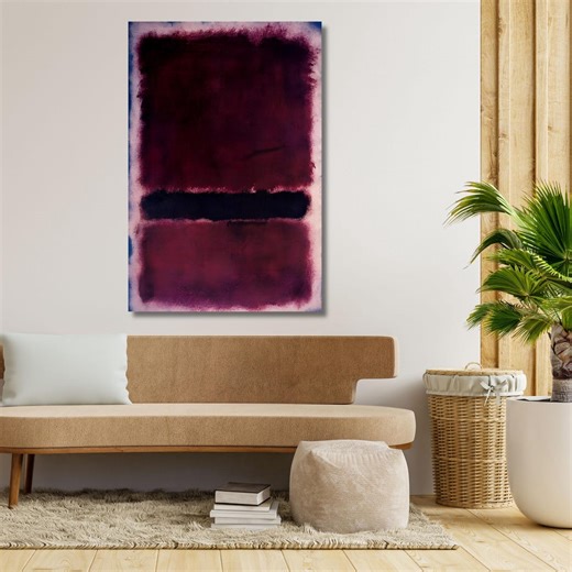 Mark Rothko Style Purple and Pink Abstract Canvas Art - Etsy