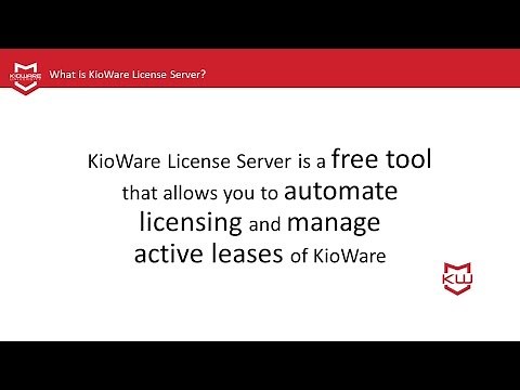 How to set up KioWare License Server