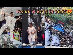 Varun Dhawan & Kriti Sanon in Bhawanipur college Kolkata 2022 😍 | #bhediya #bhawanipur #mayankvlogs