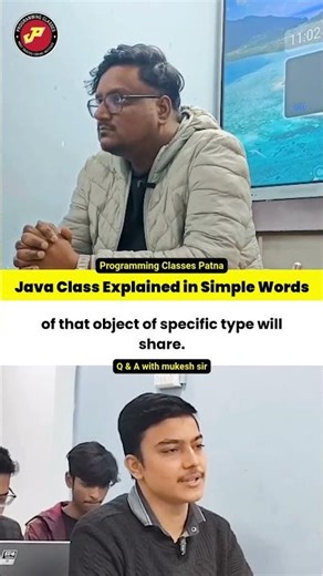 Java Class Explained in Simple Words | java Interview Questions #ytshorts #short #java #mukeshsir