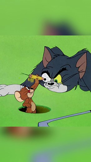 check your holes for mice #TomandJerry85 #animation #golf #foryou #nostalgic