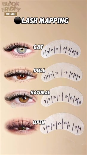 SenseLashes® Manufacturer on Instagram: "👁️✨ Lash Map Options Are Here! ✨👁️ Which style do you love the most? Cat Eye 🐱 Doll Eye 🧸 Natural Eye 🌿 Open Eye 👀 Drop a comment below and let us know which one you’re rocking, or if you have your own favorite lash look! 💖✨ . . . . . . 🛍️Shop on senselashes.com #lashmap #lashmappingskills #lashstyle #cateyelashes #dolleyelashes #naturallashextensions #openeyelashes #lashinspo #lashgoal #lash
