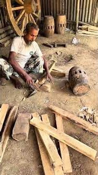 making old model wooden wheel #skills