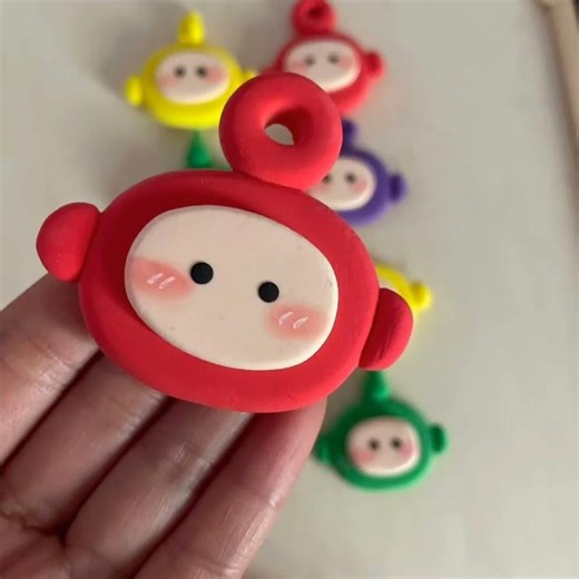 Super cute Teletubbies clay tutorial 💛So easy even beginners can make it!