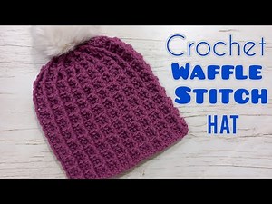 ✅The simplest crochet winter hat: crochet waffle stitch hat
