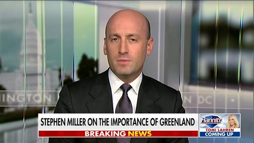 Stephen Miller argues Greenland is central to the next era of polar competition, calling it a “raw and unfair deal” for America to defend a massive territory at full cost while Denmark keeps full control: “Greenland is not essential for America’s national security. The new domain of international competition is going to be polar competition; that is where more and more resources are being spent by our nation’s adversaries. Greenland is 25% larger than Alaska. Greenland is the size of one-quarter