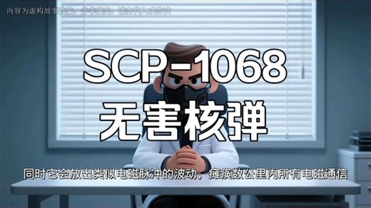 【研究员小E】SCP-1068 无害核弹
