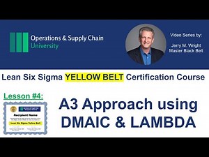 A3 + DMAIC + LAMDA for Problem Solving- Ops University Lean Six Sigma Yellow Belt Lesson #4