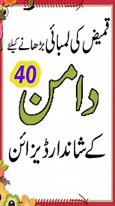 62K views · 419 reactions | 40+ stylish daman design for kameez|new daman design|kurti daman designs#shorts #viral #daman | NOORi's Style | Facebook