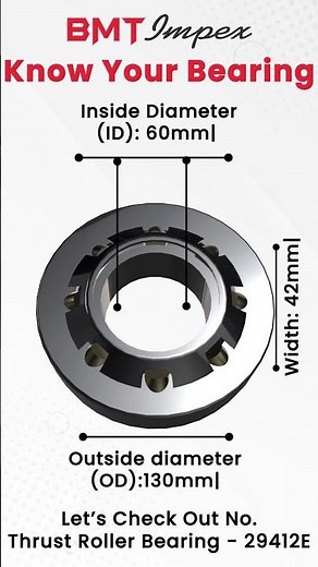 Thrust Roller Bearing 29412E – Reliable Performance for Industrial Applications