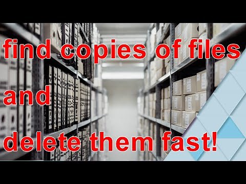 how to find duplicates of any files and delete them fast using CZKAWKA