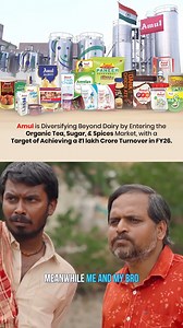 Amul is brewing something big! Now venturing into organic tea, sugar, and spices—on track to hit the ₹1 lakh crore milestone by FY26. #Amul #OrganicIndia #NewBeginnings #FoodRevolution #DairyToDiverse #AmulTea #LatestNews #DrVivekBindra | Bada Business Pvt. Ltd.