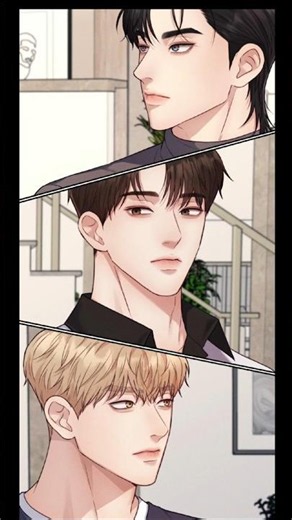 An omega with his 3 alphas #viral #bl #manhwa