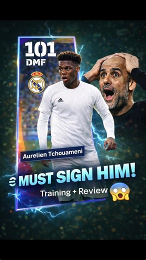 MONSTER TCHOUAMENI...☠️ CHECK PIN COMMENT FOR FULL VIDEO...🤗 #tchouameni #bestdmf #shorts #efootball