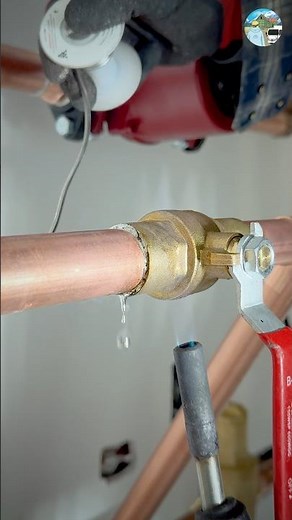 Soldering A Copper Shut Off Valve #soldering #plumbing
