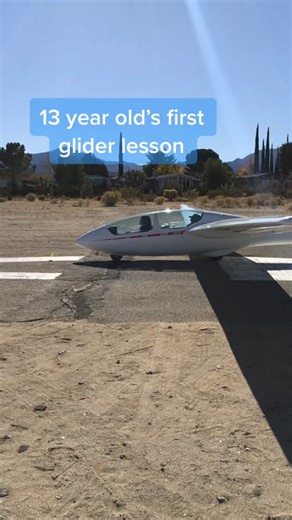 13-Year-Old's First Glider Lesson at Crystal, Los Angeles Soaring Academy